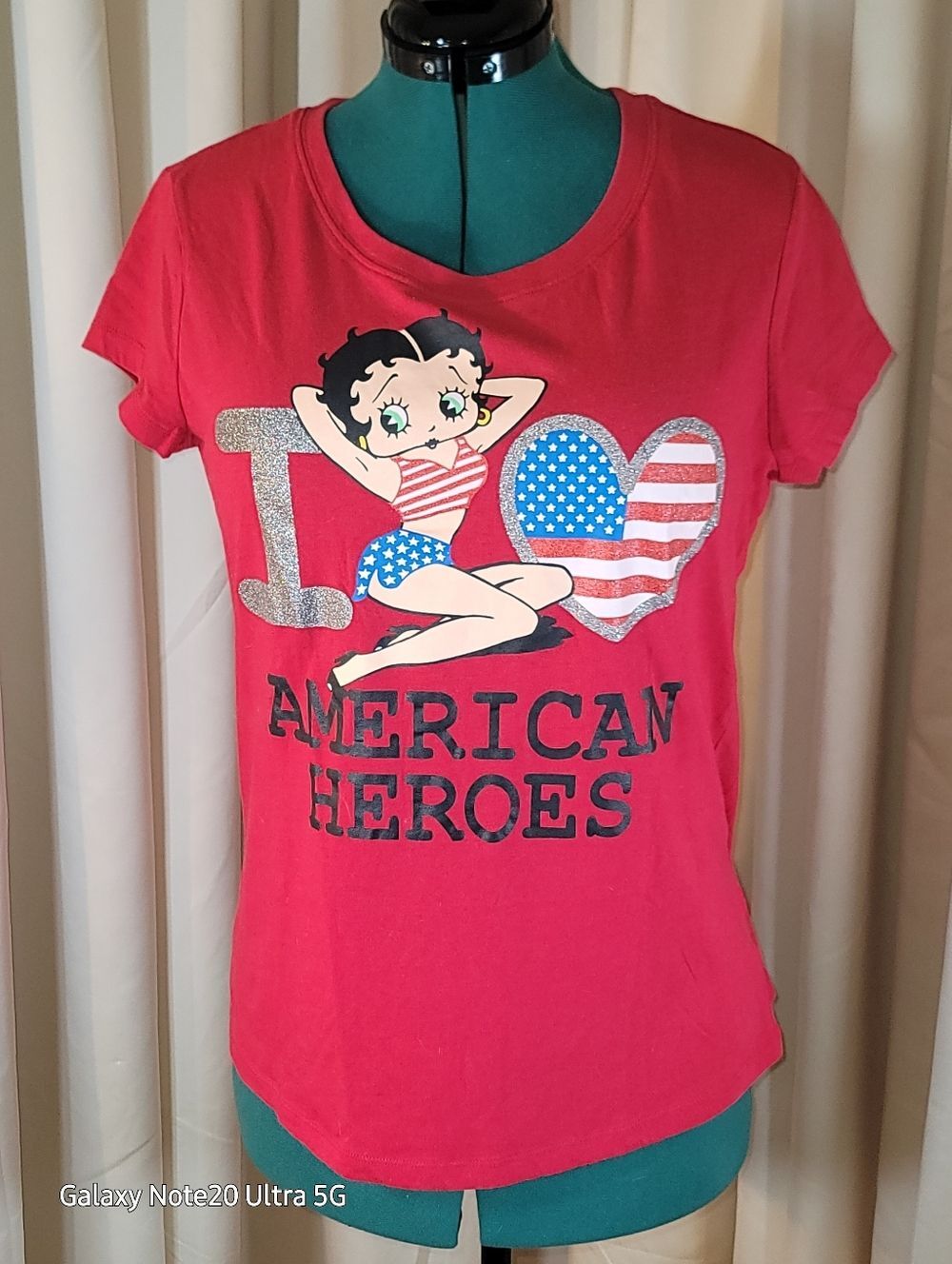 0948. NWOTs ~ Betty Boop ~ 16/18 ~ Loves American Heroes ~ So Betty!